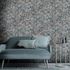 Non-woven wallpaper floral blue beige grey 10415-08 1