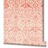 Non-woven wallpaper floral ornaments beige orange 47622 3