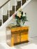 Non-woven wallpaper textile look flowers cream 47643 1