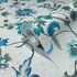 Non-woven wallpaper floral green turquoise blue 47647 2