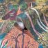 Non-woven wallpaper exotic plants green orange 47652 2