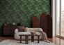 Designer wallpaper Michalsky leaves black green 39981-4 3