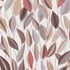 Non-woven wallpaper leaf pattern white brown red 10431-11 2