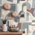 Non-woven wallpaper graphic brown grey green 10432-11 5