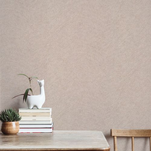 Non-woven wallpaper plaster look beige 10434-02