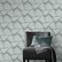 Non-woven wallpaper 3D look green grey metallic 10401-24 1