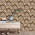 Non-woven wallpaper 3D look brown gold metallic 10401-30 1