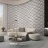 Non-woven wallpaper 3D look white grey metallic 10401-47 5