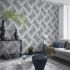 Non-woven wallpaper graphic grey silver metallic 10404-10 1