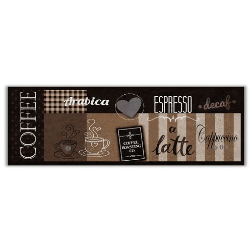 Kitchen runner washable Kitchen rug coffee motif