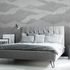 Wall mural Guido Maria Kretschmer mountains graphic grey 4