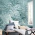 Wall mural Guido Maria Kretschmer leaf pattern blue green 1