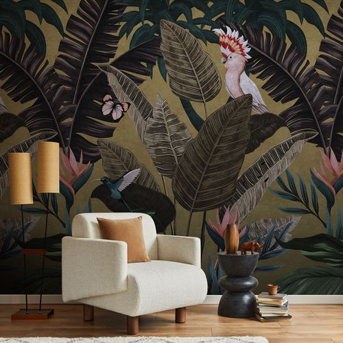 Wall mural Guido Maria Kretschmer Tropical beige green