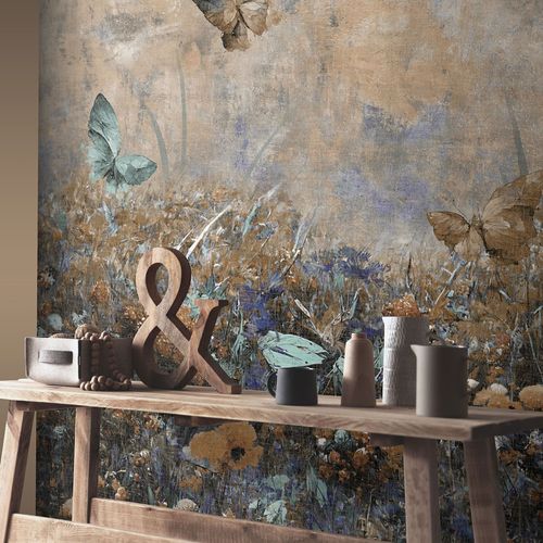 Wall mural Guido Maria Kretschmer meadow floral beige