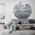 Wall mural round Guido Maria Kretschmer jungle grey 1