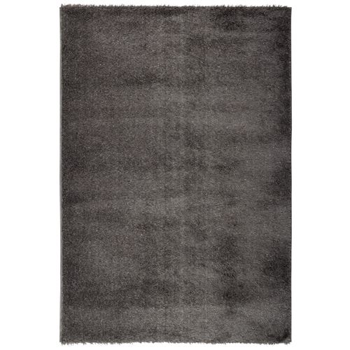 Luxury rug Shaggy Zigana gray plain 290x200cm