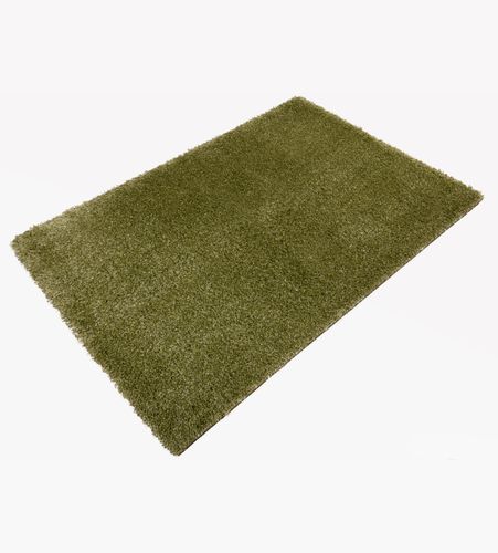 Tricolor Shaggy high-pile carpet mottled green