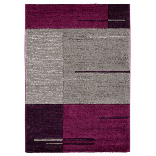 Living room carpet Florence graphic purple 200 x 290 cm