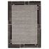 Carpet Florence border graphic gray woven carpet 1