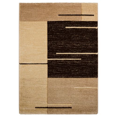 Carpet Florence Modern woven carpet brown graphic lines