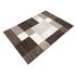 Carpet Manhattan checkered graphic carpet brown beige 1