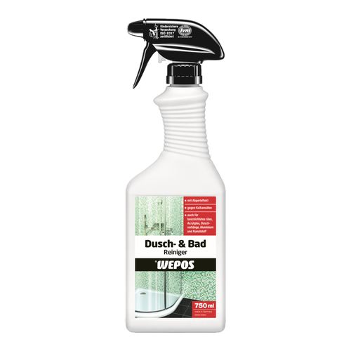 Wepos shower and bath cleaner limescale spray 750 ml