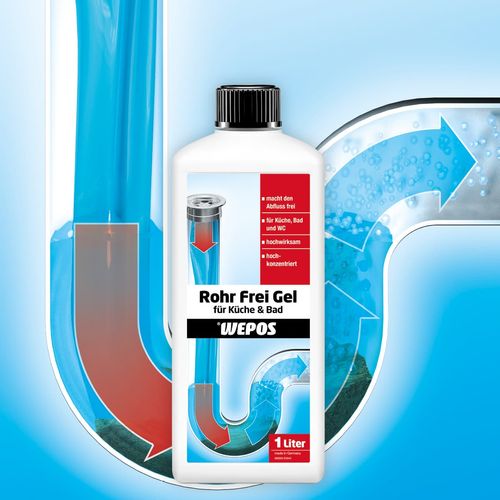 Wepos Drain-Ex Gel Kitchen & Bathroom 1 L Drain Cleaner