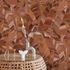 Non-woven wallpaper Elle leaves red orange gold 10446-13 5