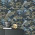 Non-woven wallpaper Elle Wald Blau Gold Metallic 10448-08 5