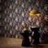 Non-woven wallpaper Elle mosaic blue beige gold 10458-08 1