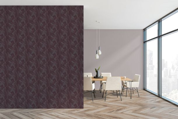 Non-woven wallpaper Daniel Hechter graphic purple bronze