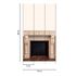 Wall mural Daniel Hechter fireplace building cream beige 3