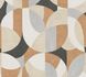 Non-woven wallpaper graphic motif beige grey brown 39932-1 2