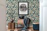 Non-woven wallpaper graphic motif beige blue green 39932-2 6