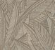 Non-woven wallpaper leaves beige black metallic 39933-2 2