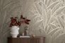 Non-woven wallpaper leaves beige black metallic 39933-2 5