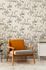 Non-woven wallpaper floral grey black silver 39936-1 4