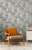 Non-woven wallpaper floral grey blue metallic 39936-2 4