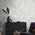 Non-woven wallpaper floral grey blue metallic 39936-3 6