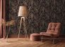 Non-woven wallpaper floral black red copper 39936-4 1