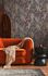 Non-woven wallpaper floral black red copper 39936-4 4