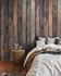 Photo wallpaper wood look boards brown blue 39832-1 1