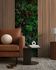 Photo wallpaper wooden panels floral brown green 39852-1 1