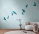 Photo wallpaper birds sky watercolour blue 39923-1 1