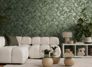 Non-woven wallpaper jungle green gold metallic 78203-6 1