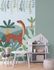 Non-woven wallpaper kids dino jungle green red 77062-1 1