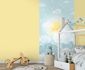 Non-woven wallpaper kids sky moon blue yellow 77064-1 1