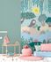 Non-woven wallpaper kids mermaid green blue 77067-1 1