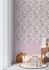 Non-woven wallpaper floral birds panels pink grey 77074-1 2