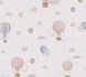 Non-woven wallpaper kids balloons clouds cream pink 77077-1 2